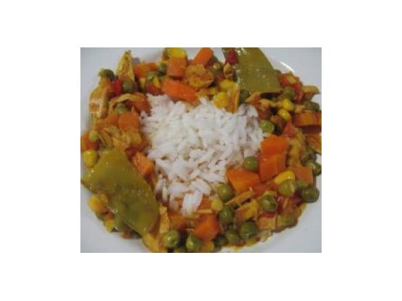 Caril de Atum com legumes