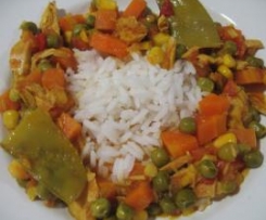 Caril de Atum com legumes