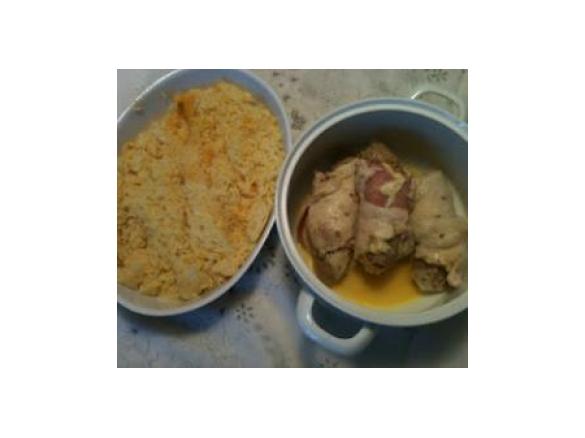 Trouxas de perú recheado