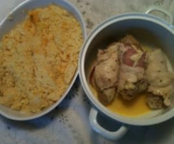 Trouxas de perú recheado