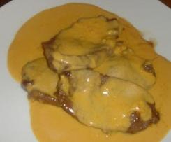 Bifes com molho de cerveja