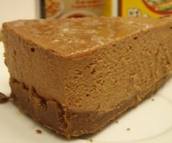 Cheesecake de chocolate e caramelo