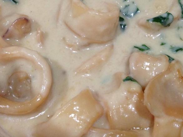 Lulas com Natas e Salsa