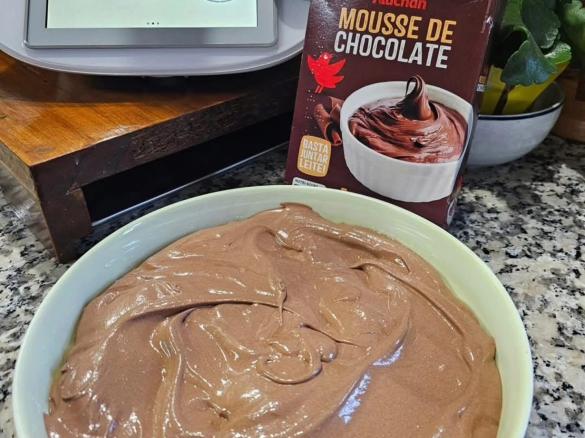Mousse instantânea (opção com bolacha triturada) Faria
