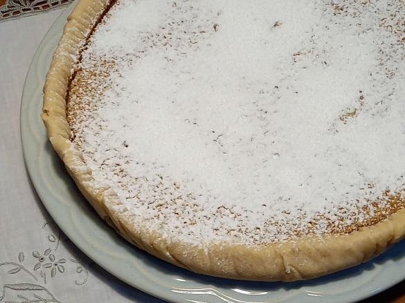 Tarte doce de queijo mozzarella