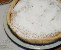 Tarte doce de queijo mozzarella