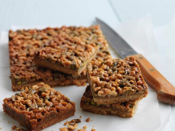 Quadrados de frutos secos