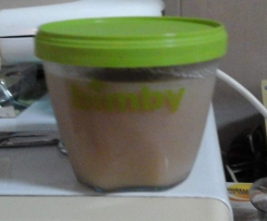 Boião de maçã e banana