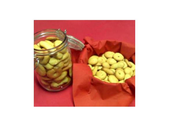 Biscoitos de limão e canela