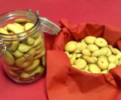 Biscoitos de limão e canela