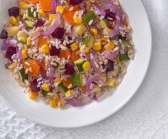 Salada de arroz integral