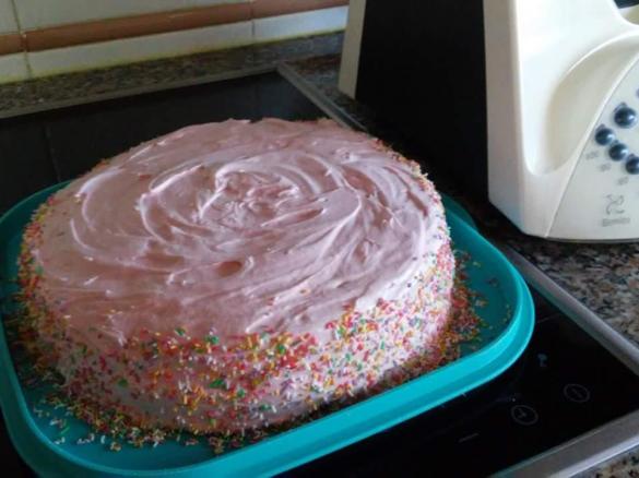 Cobertura/Recheio de Corneto de Morango