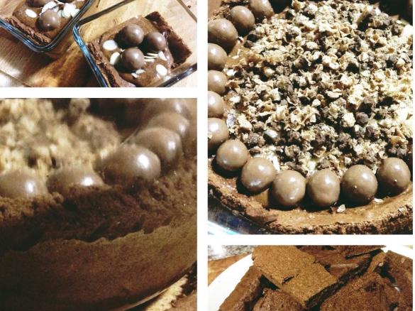 Bolo esponja chocolate com mousse de praline