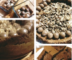 Bolo esponja chocolate com mousse de praline