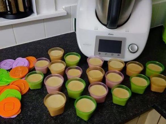 Sobremesa lactea de bolacha Maria