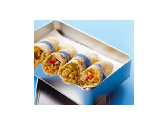 Wraps com recheio de atum