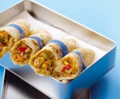 Wraps com recheio de atum