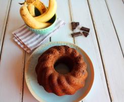Bolo de Banana com Pepitas de Chocolate