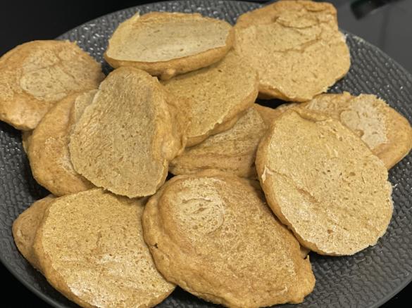 Panquecas de abóbora, aveia e linhaça (sem açúcar)