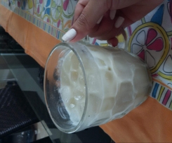batido de banana e leite moça