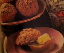 Muffins de Framboesa com Cobertura Estaladiça