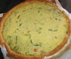 Quiche de Friambre e legumes