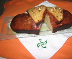 Bolo Citrino com nozes