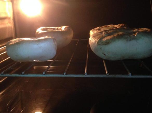 Cogumelos recheados com queijo e bacon