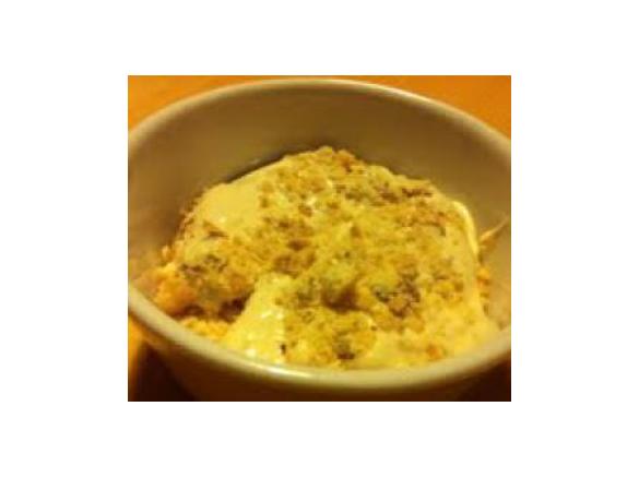 Mousse de Doce de Leite com Avelãs e Bolacha 