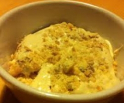 Mousse de Doce de Leite com Avelãs e Bolacha 