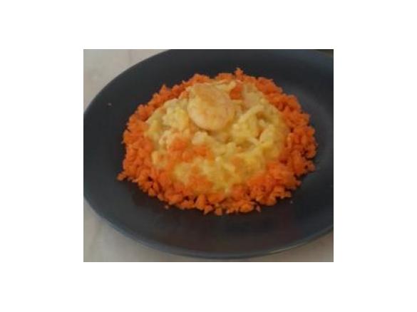 Risotto de Camarão e Cenoura