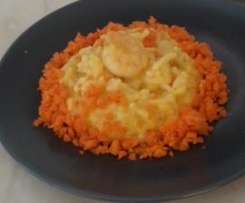 Risotto de Camarão e Cenoura