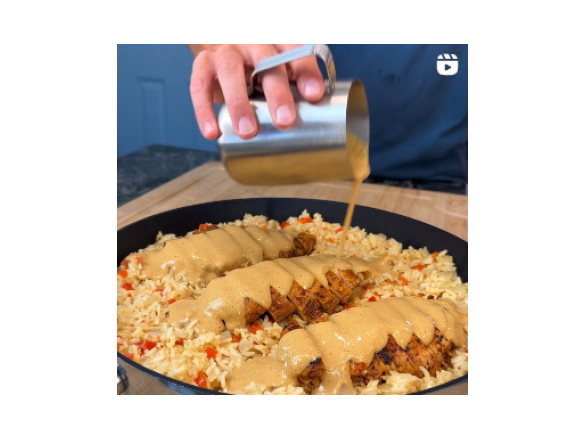 Creamy Chicken Caju Riced