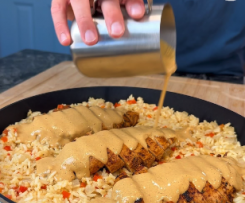 Creamy Chicken Caju Riced