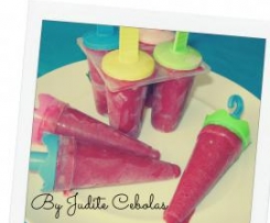 Gelados de framboesa