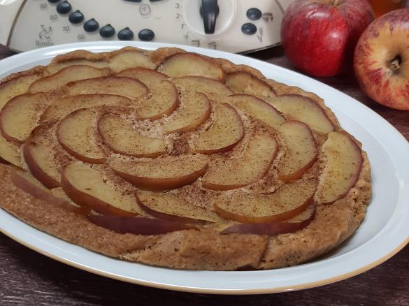 Tarte de maça na varoma (sem glúten e sem açúcar refinado)