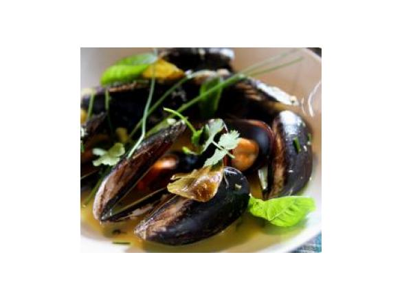 Caril verde de mexilhões à tailandesa