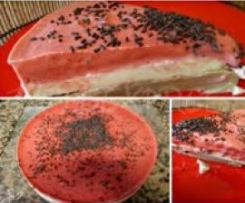 Tarte de 2 chocolates e morango