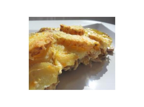 Gratinado de Frango e Batata às Rodelas