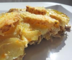 Gratinado de Frango e Batata às Rodelas
