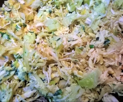 Frango à brás com alho-francês