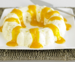 Bavaroise de abacaxi com ovos moles