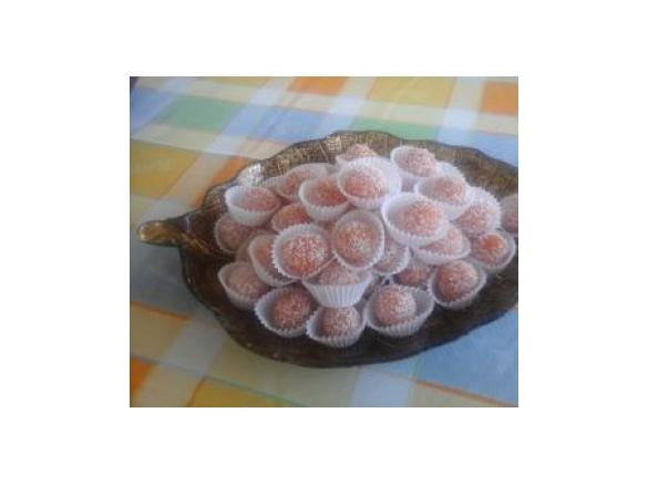 Bombons de abóbora e coco