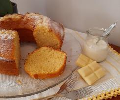 Bolo de Iogurte e Chocolate Branco