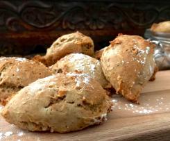 Broinhas de batata doce, figo e noz