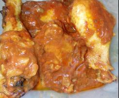 Pernas de frango caramelizadas