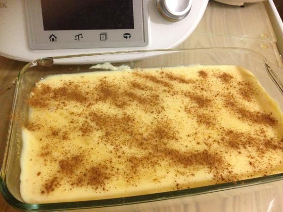 Arroz doce com pudim mandarim