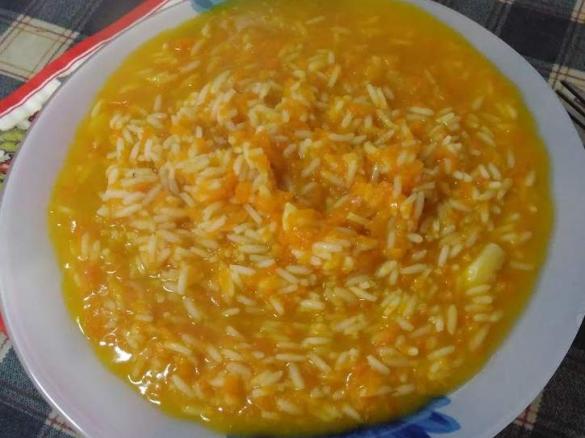 Arroz de cenoura malandrinho