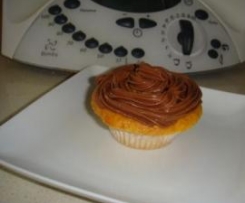 cupcake de baunilha e chocolate 