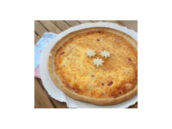 Tarte de queijo e fiambre